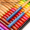 鉛筆マルチカラー24/36/48/72プロのカラーペンシルと木製オイルブラシセット学校のアート用品と子供のギフトD240510