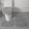 Badezubehör-Set weiche Toilettenmatte Luxuriöser Badezimmerteppich mit nicht rutschenden absorbierenden Matten für Wohnkultur Kontur Ultimate