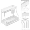 Kitchen Storage Under Sink Organizer Sliding 2 Layer Pull Out Multifunctional Drawer Bathroom Desktop Cabinet Rack