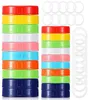 Rotrosa grün gefärbt Plastikmauer Jar Deckel für den Ball regulärer Mund weit Mund BPA -Lebensmittelqualität Plastiklagerkappen für Mason7288905
