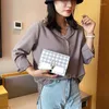 Shoulder Bags Women's Bag 2024 Plaid Square Grid Messenger Crossbody Flow Fairy For Women Summer