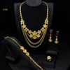 ANIID Africa Set di collana di fascino di lusso con nappa per lady Indian Bridal Nigeria 24k Giolleria oro Plodato Set da festa 240506