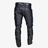Erkek pantolonları burada yeni! Erkek düz renkli deri pantolon şık pu kayış ve gündelik stil sıcak satış 2024l2405
