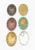 10pcs 4343 mm Antique a colori argento orologio rotondo incantesimo in bronzo oro vintage pendente vintage per cranica Orenatura bracciale Orecchie fai -da -te M4011840