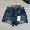 Frauen Jeans Jeans Denim Shorts Damen Lose dünn mit Löchern und Quasten Sommer sexy Hosen