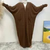 Vêtements ethniques Modestes Abaya Ramadan Mode musulmane Dubaï Abaya Long Hijab Robes avec ceinture Islam Vêtements Abayas Robes africaines pour femmes Kaf T240510