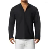 Camicie casual maschile da uomo s-shirt a maniche lunghe collare da camicia da camicia da camicia