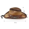 Berretti cappello da cowboy a largo roll up brim con cordino vento ricami leggeri floreali donne cappelli da sole per le vacanze escursionistiche viaggi