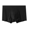 Underpants 5 Pack Herren Boxer Briefs Unterwäsche 120er Ice Seide Traaceless Man Unterwäsche Männer atmungsaktive antibakterielle große quadratische Eckshorts Sommer -Dünnstil