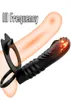 10 Frequência Penetração dupla Anal Plug Dildo Butt Plug Plug Vibrator para Men Strap on Penis vagina Toys de sexo adulto 8444690