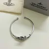 Charm Westwood Silver Full Diamond Saturn Armband Female Light Luxury Simple Earth Planet Open Nail