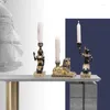 Kandelhouders promotie!Antieke kandelaarharsaccessoire retrohouder Egyptische home decor geschenken