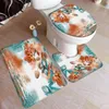 Baigniers de bain fleurs rustiques ensemble