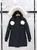Damenjacken klassische Frauen Mode Luxusdesigner Marke Down Jacket Parkas Frau EPAULETTES Trend Winter Warm Baumwoll Outdoor -Schere Long 01 Damen Long