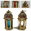 Candele oro europeo Castello europeo Cangoli vintage Hanging Hanging Lantern Glass Glass Wedding Ornamenti per la casa