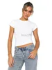 Dames t-shirt sexy T-stukken y2k short mouw t-shirt dames top ademende nylon gebreide strakke bodem shirt tops