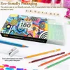 Карандаши 180 масляных карандашей для взрослых книг по раскраске