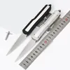 Polijstdraadtekening MT MT Productiemes Aluminium Legering Handgreep D2 Blade Pocket Outdoor Kitchen EDC Camping Hunting Knives Tool