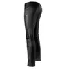 Pantalon pour hommes Mentes sexy pantalon en cuir artificiel sexy lingerie érotique fétiche de la jambe chaude de nuit Performance Pu Latex Mens serré pantl2405