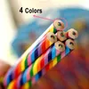 Pencils 4-color/set HB color pencil 4-color integrated core creative color wooden pencil childrens art painting stationery tool d240510