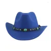 Berets Hüte für Frauen Fedoras Cowboy Hut Western Cowgirl Casual Belt Band Mann männlicher Fedora Sombrero Vaquero Hombre