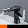 Robinets de lavabo de salle de bain robinet de bassin constant à température numérique intellige