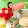 Pillow Plush Flower Shape Throw Cute Red Tulip Home Bed Sleeping Sofa Office Chair Pillows Car Decoration