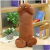 Gevulde pluche dieren Fun Kawaii Long Penis P Toys Pillow y Soft Funny Cushion Simation Home Gift voor vriendin Q0727 Drop Delivery G OTT3Z