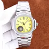 Watch Men Luksusowy Watch Data Wyświetlacza 40 mm Automatyczny ruch mechaniczny Sapphire Glass Designer Watches Wysokiej jakości Bransoletka ze Stali Nierdzewnej Montre de Luxe