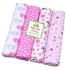 Dekens 4 pc's/kavel katoen baby zachte ontvangst luiers geboren swaddle zuigeling mousseline peuter