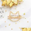 Hair Accessories 50Pcs/Lot Clip Set Cute Girl Cartoon Headwear Hairpin Cat Moon Personality Design Drop Delivery Baby Kids Maternity Dhwga