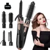 Séchante à ions négatifs de brosse de cheveux 4 en 1 Blow Curling Iron litre 240425