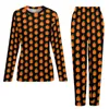 Women's Sleep abbigliamento Pumpkin Stampa pigiama Halloween Soft Pigiama Set Womens 2 pezzi Camera Oversize Design Regalo di compleanno