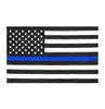 Direkt fabrik hela 3x5fts 90cmx150cm brottsbekämpande myndigheter USA US American Police Thin Blue Line Flag DHB10889548584