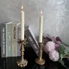 Candele per candele floreali nostalgica francese Antique bronzo/mobili decorazioni/ornamenti retrò candelabri (un set di 2)