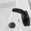 Robinets d'évier de salle de bain en laiton mat de capteur automatique noir
