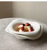 Ciotole francese per cena di alta qualità piatto in ceramica ceramica per la pasta per tavolo retrò dessert ciotola spessa