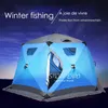 Zimowe schronienie na świeżym powietrzu wyskakuj z namiot Ice Izolowany z torbą nośnika OS05