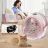 Portadores de gatos Automáticos SECTER AUTOMÁTICOS CAJA DE SECHER 8 Ventilador 4 Control de tiempo de velocidad 68-110 ° F Temperatura Pequeña secado de perros 1-99 minutos Temporizador