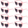 8pcs6pcs Bachelorette poule Party Lunettes de soleil rose Blanc Heart Lune mariée pour être de demoiselle d'honneur Cadeaux de mariage Douche nuptiale décortient 240427