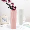 Vasen nordische Kunststoffvase Imitation Glaze Anti-ceramisches Gesicht moderne minimalistische abstrakte Blumenarrangement Home Dekoration Florero