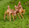 Mini Sika Deer Giraffe Fairy Garden Miniaturas Gnomos Moss Terrariums Resina Artesanato Figuras Decoração Home Micro Lands5516281