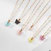 Colliers pendants Collier de papillon mignon pour femmes Couleur d'or