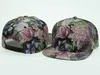 PU Leather Floral Print Baseball Cap Flowers Caps Hip Hop Sign Diy Iron Sign aceitável 12 cores 240508