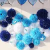 Fleurs décoratives 15/20 cm Papet de tissu pompoms décoration de mariage balle baby shower anniversaire pom pom emballage pour 5Z