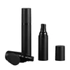 wholesale 15ml 30ml 50ml Black Packaging Airless Bottle Lotion Cream Pump Plastic Container Vaccum Spray Cosmetic Bottles Dispenser For Cosmetics Custome Logo