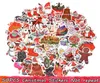 50 PCs Feliz Natal Adesivos Papai Noel Decalques de boneco de neve de alce