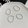 Liefhebbers exclusieve ring zonder vervorming Silver Bead Dames Fashion Simple Cold Creative Round met gewone Vanley