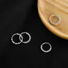 Lichte luxe ring charme klassiek Musthave zilver eenvoudig gepersonaliseerde kraal veelzijdige ronde met gemeenschappelijke Vanly