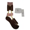 Herensokken yamamoto yoji ys zomer dun gekleurde verticale streep middele lengte dames kristallen zijden sokken gepersonaliseerde mode Instagram trendy sokken whdl